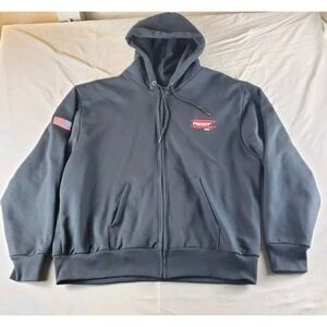 Vintage Camber Hoodie Mens 3XL Black Full Zip Heavyweight Thermal Lined Usa Logo